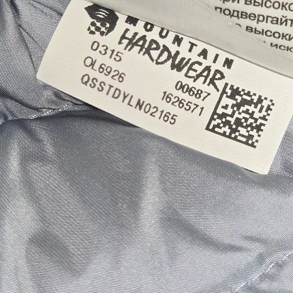 Mountain Hardwear Light Blue/Grey XL Puffer Jacket - Picture 6 of 7